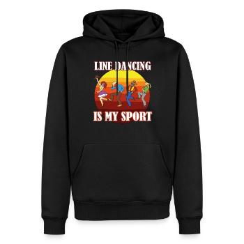 22 Line dancing is my Sport Line dancers Fans copy - Männer Premium Bio Hoodie - Schwarz - Vorne - Nico (187cm)
