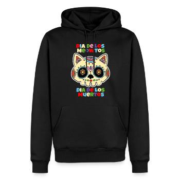 Dia De Los Meowtos - Männer Premium Bio Hoodie - Schwarz - Vorne - Nico (187cm)
