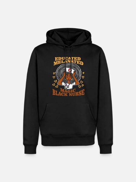 Educated Melanierte magical black - Men’s Premium Organic Hoodie - black