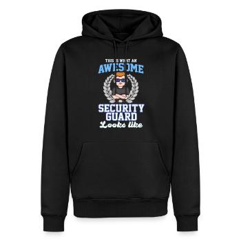 Fantastischer Wachmann - Männer Premium Bio Hoodie - Schwarz - Vorne - Nico (187cm)