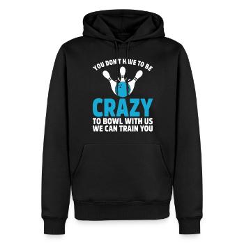 Bowling Bowler Gutter Strike Replacement Needles - Men’s Premium Organic Hoodie - black - Front - Nico (187cm)