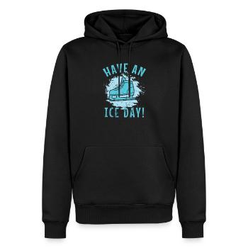 Have an Ice Day Schlittschuhlaufen Eisbahn - Männer Premium Bio Hoodie - Schwarz - Vorne - Nico (187cm)