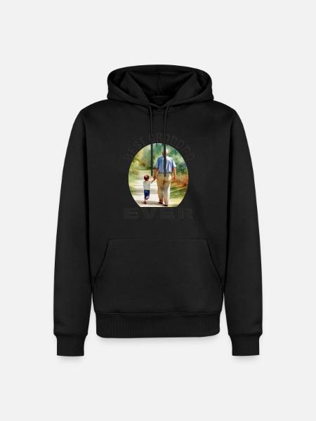 Bester Opa aller Zeiten - Männer Premium Bio Hoodie - Schwarz