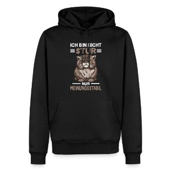 Katze Kätzchen Katzenliebhaber Spruch - Männer Premium Bio Hoodie - Schwarz - Vorne - Nico (187cm)