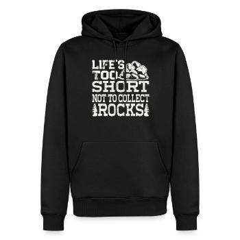 Rocksammler Geologie Lapidary Geologe Mineral - Männer Premium Bio Hoodie - Schwarz - Vorne - Nico (187cm)