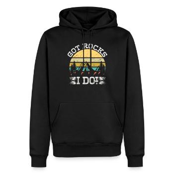 Rocksammler Geologie Lapidary Geologe Mineral - Männer Premium Bio Hoodie - Schwarz - Vorne - Nico (187cm)