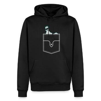 Silkie Huhn Lustige Farm Tierliebhaber - Männer Premium Bio Hoodie - Schwarz - Vorne - Nico (187cm)