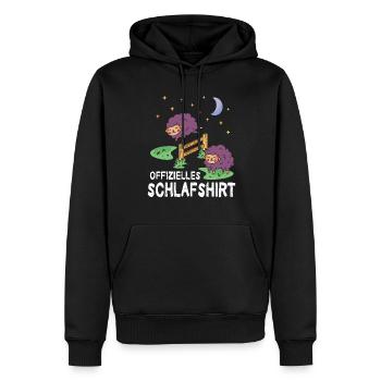 Offizielles Schlafshirt Schaf - Männer Premium Bio Hoodie - Schwarz - Vorne - Nico (187cm)