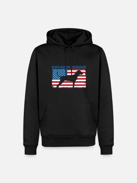 Black and Tan Coonhound - Men’s Premium Organic Hoodie - black