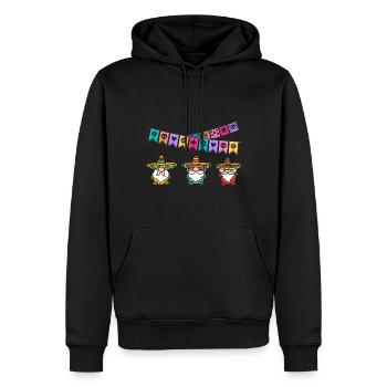 Sombrero Nains Fiesta Joyeux Cinco De Mayo - Sweat à capuche Premium bio Homme - noir - Devant - Nico (187cm)