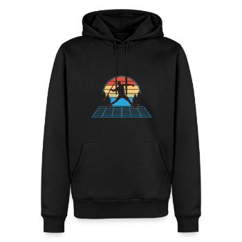 Speerwerfen Speerwerfen Geschenk - Männer Premium Bio Hoodie - Schwarz - Vorne - Nico (187cm)