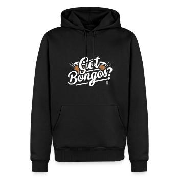 Bongo Musik Geschenk - Männer Premium Bio Hoodie - Schwarz - Vorne - Nico (187cm)
