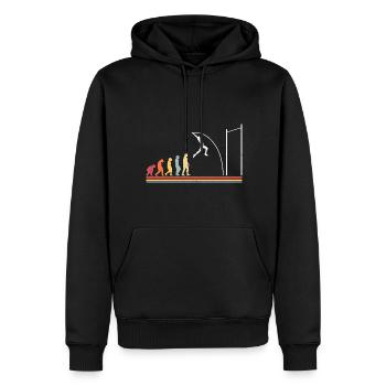 Stabhochspringer-Geschenk - Männer Premium Bio Hoodie - Schwarz - Vorne - Nico (187cm)