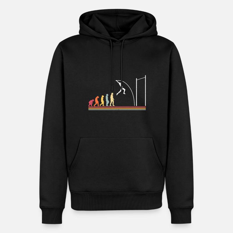 Stabhochspringer-Geschenk - Männer Premium Bio Hoodie - Schwarz