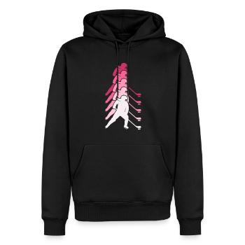 Hockey Eishockey Frauen Lustig Geschenk - Männer Premium Bio Hoodie - Schwarz - Vorne - Nico (187cm)