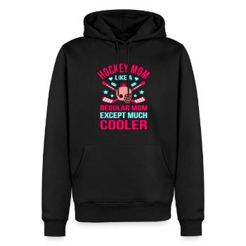 Hockey Eishockey Frauen Lustig Geschenk - Männer Premium Bio Hoodie - Schwarz - Vorne - Nico (187cm)