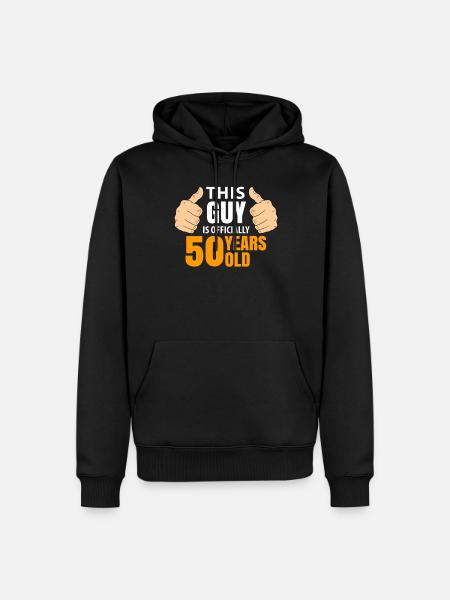 50th birthday - Men’s Premium Organic Hoodie - black