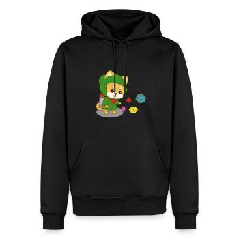 Rollenspiel RPG Roleplay Pen & Paper - Männer Premium Bio Hoodie - Schwarz - Vorne - Nico (187cm)