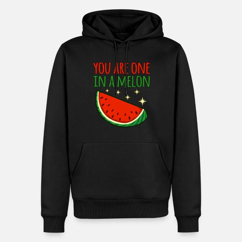 Pastèque - Sweat à capuche Premium bio Homme - noir