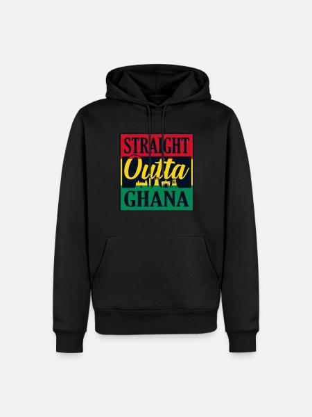 Ghana - Men’s Premium Organic Hoodie - black