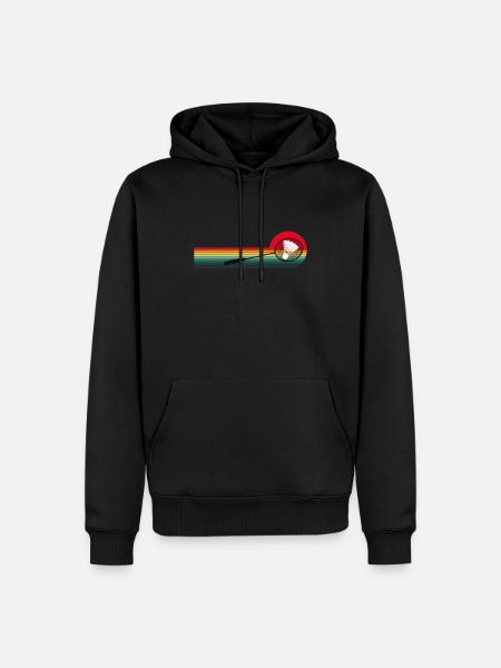 Lustiger Pickleball Badminton Federball - Männer Premium Bio Hoodie - Schwarz