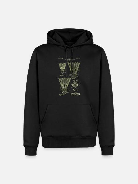 Funny Pickleball Badminton Badminton Badminton - Men’s Premium Organic Hoodie - black