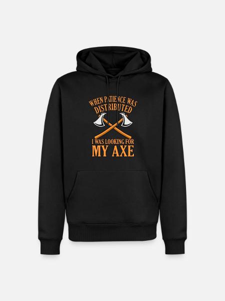 Viking - Sweat à capuche Premium bio Homme - noir