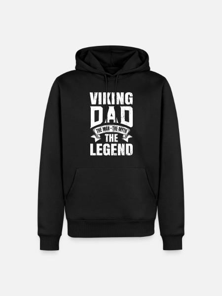 Viking - Sweat à capuche Premium bio Homme - noir