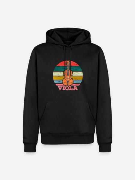 Viola - Men’s Premium Organic Hoodie - black