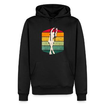 Patinage artistique - Sweat à capuche Premium bio Homme - noir - Devant - Nico (187cm)