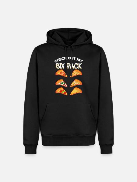 Pizza - Sweat à capuche Premium bio Homme - noir