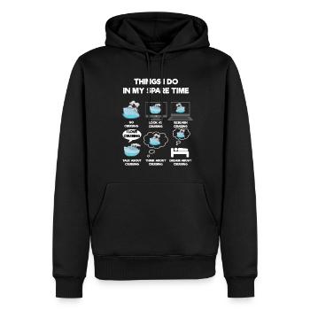 Kreuzfahrt - Männer Premium Bio Hoodie - Schwarz - Vorne - Nico (187cm)