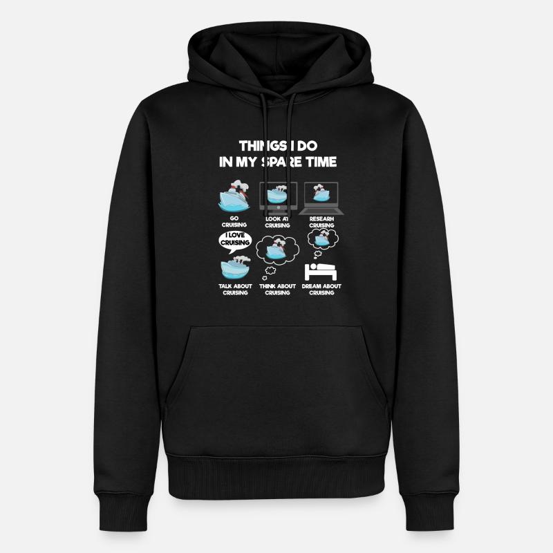 Kreuzfahrt - Männer Premium Bio Hoodie - Schwarz