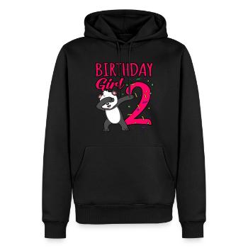 2. Geburtstag - Männer Premium Bio Hoodie - Schwarz - Vorne - Nico (187cm)