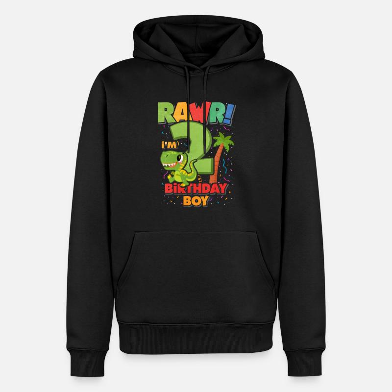 2ème anniversaire - Sweat à capuche Premium bio Homme - noir