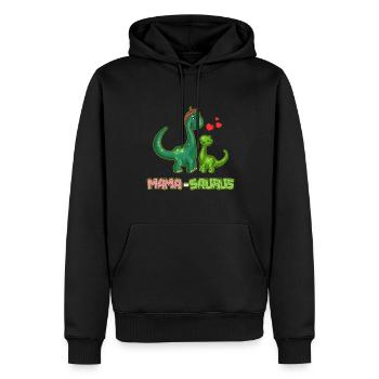 Fête des mères - Sweat à capuche Premium bio Homme - noir - Devant - Nico (187cm)