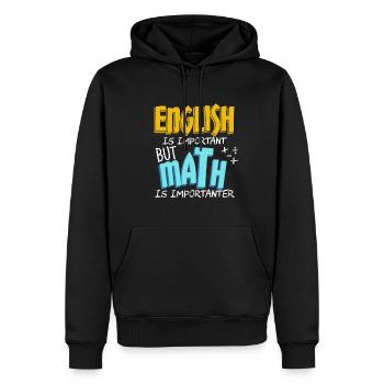 Englisch Mathe - Männer Premium Bio Hoodie - Schwarz - Vorne - Nico (187cm)