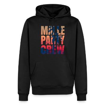 Malle party crew geschenk - Männer Premium Bio Hoodie - Schwarz - Vorne - Nico (187cm)