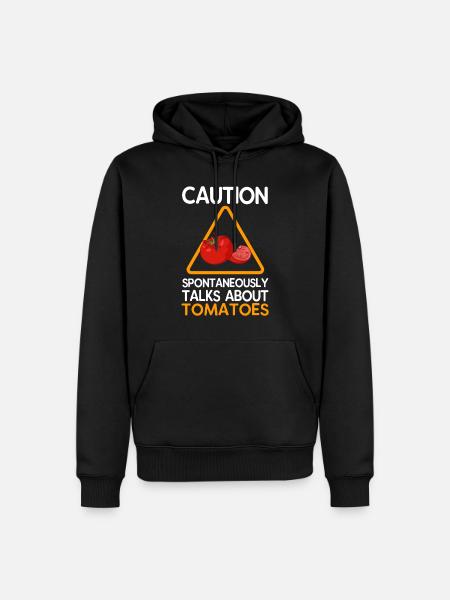 Gemüsegarten Tomate Geschenk - Männer Premium Bio Hoodie - Schwarz