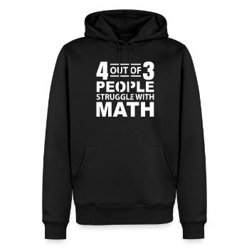 Lustiges Mathe kampf geschenk - Männer Premium Bio Hoodie - Schwarz - Vorne - Nico (187cm)