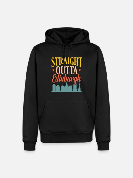 Skyline gift Of Edinburgh - Men’s Premium Organic Hoodie - black