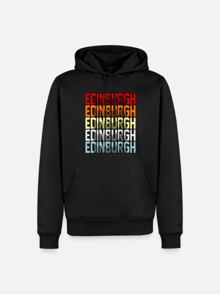Edinburgh Scottish Ancestry Gift - Men’s Premium Organic Hoodie - black