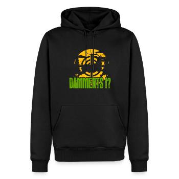 Dämmerts Jagd Spruch - Hirsch Zielscheibe Jäger - Männer Premium Bio Hoodie - Schwarz - Vorne - Nico (187cm)