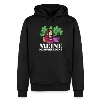Meine Komfortzone Garten Gartenarbeit - Männer Premium Bio Hoodie - Schwarz - Vorne - Nico (187cm)