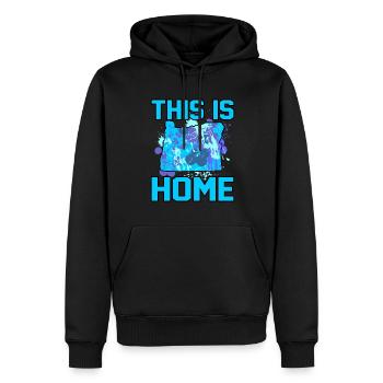 Zuhause Oregon Geschenk - Männer Premium Bio Hoodie - Schwarz - Vorne - Nico (187cm)