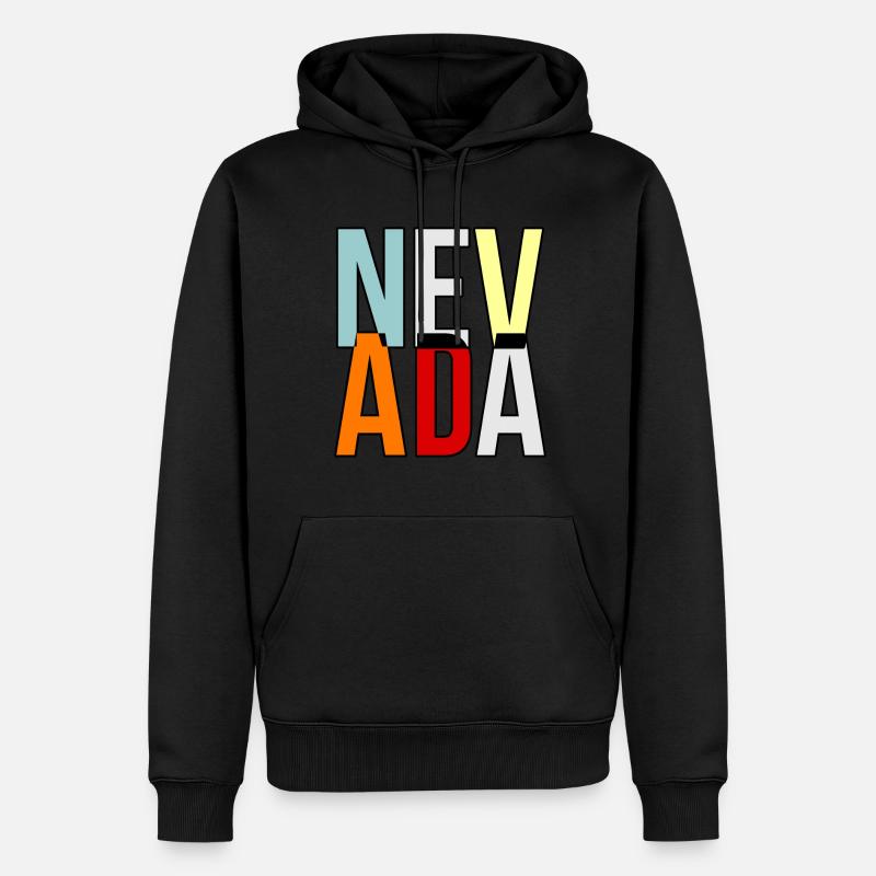 Nevada lebensgeschenk - Männer Premium Bio Hoodie - Schwarz