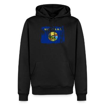 Fier cadeau de résident du Montana - Sweat à capuche Premium bio Homme - noir - Devant - Nico (187cm)