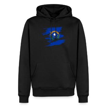 Cadeau de racine du Nevada - Sweat à capuche Premium bio Homme - noir - Devant - Nico (187cm)