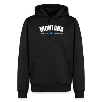 Montana Adventurer Cadeau - Sweat à capuche Premium bio Homme - noir - Devant - Nico (187cm)