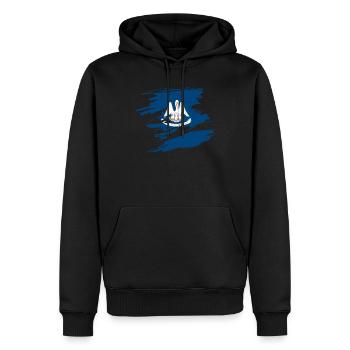 Louisiana herzschlag geschenk - Männer Premium Bio Hoodie - Schwarz - Vorne - Nico (187cm)
